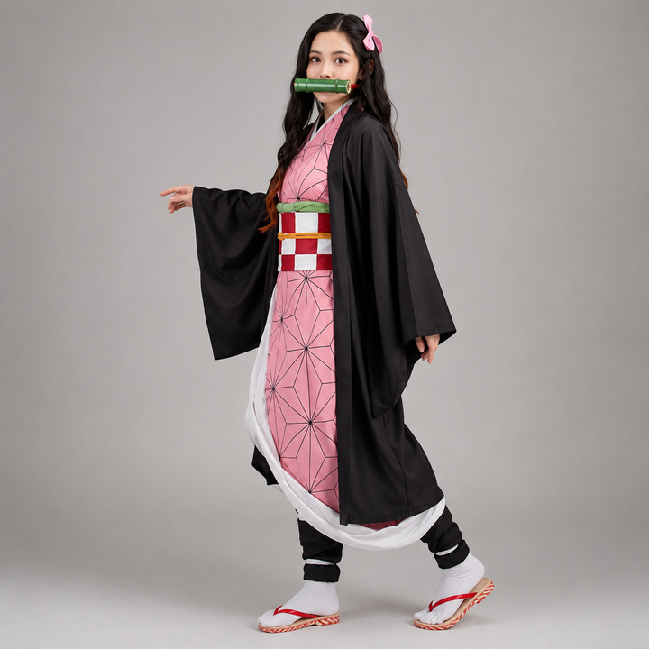 Halloween Anime Cosplay Costume and Outfits Set with Kimono Haori Jacket