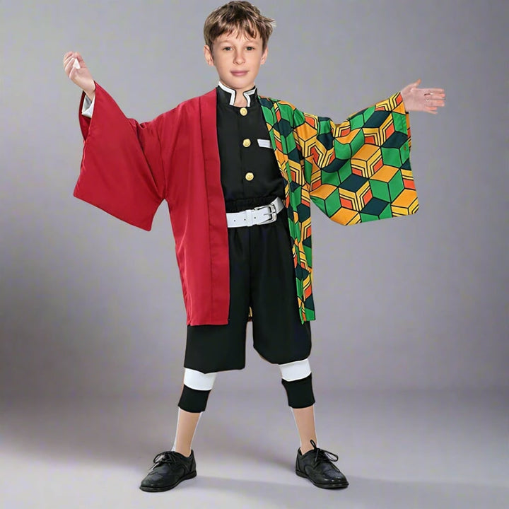Halloween Anime Cosplay Costume and Outfits Set with Kimono Haori Jacket