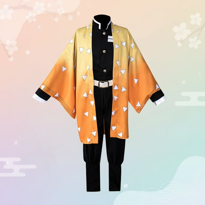 Halloween Anime Cosplay Costume with Haori Jacket and Character Design Multi-Piece Set