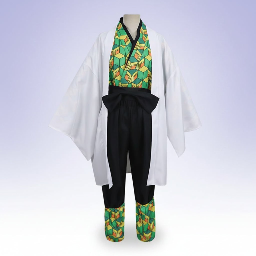 Halloween Anime Cosplay Costume with Haori Jacket and Character Design Multi-Piece Set