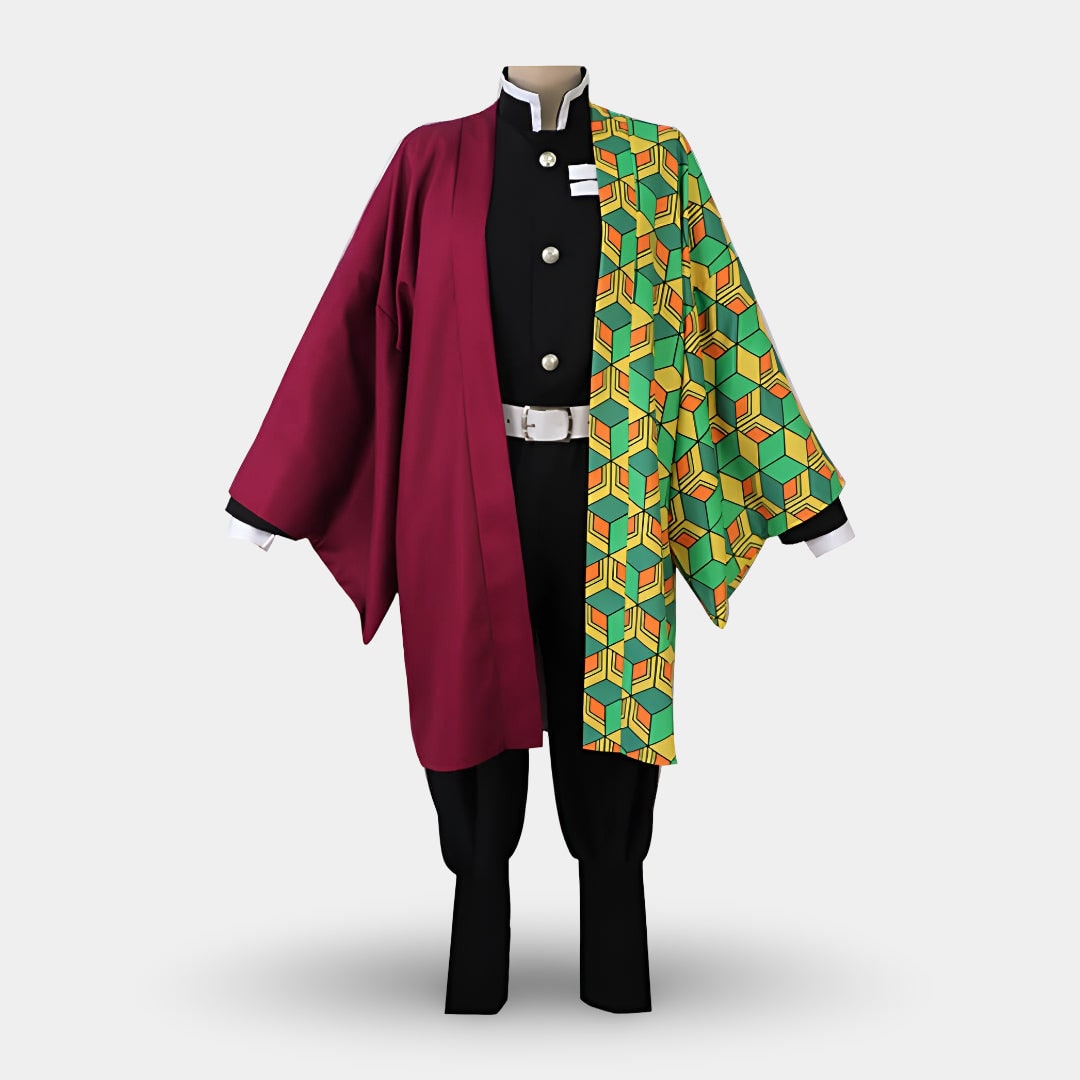 Halloween Anime Cosplay Costume with Split Haori Jacket and Set for Party and Convention