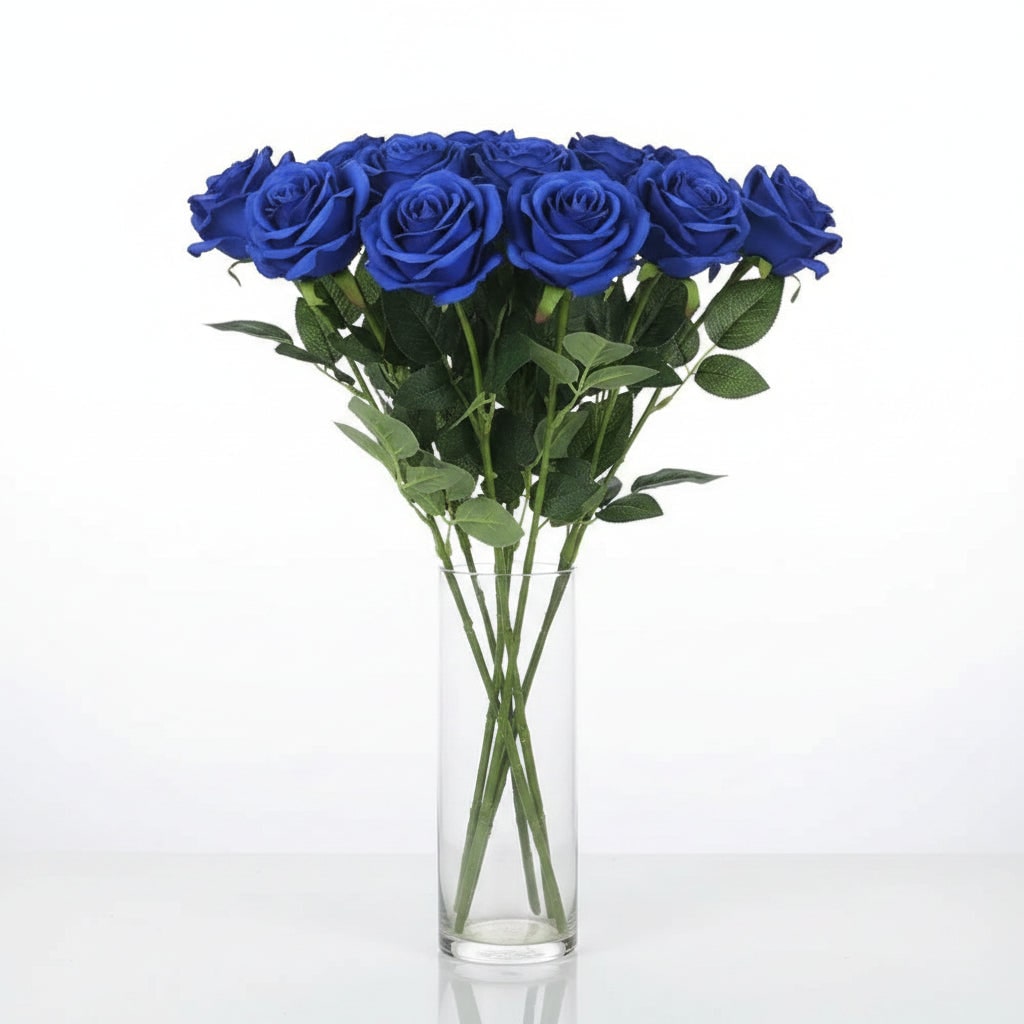 Halloween Artificial Roses Bulk in Vase with Stems for Seasonal Floral Decoration