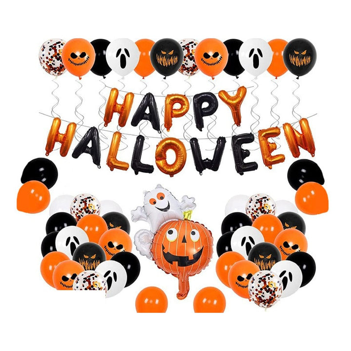 Halloween Balloon Arch Kit with Latex and Foil Garland Decoration for Party Rainbow