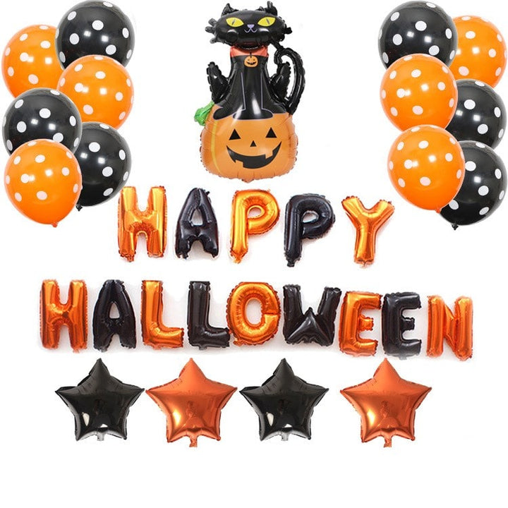 Halloween Balloon Decoration Arch Kit with Foil and Latex for Party