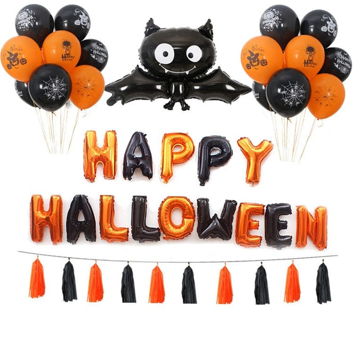 Halloween Balloon Decoration Arch Kit with Foil and Latex for Party
