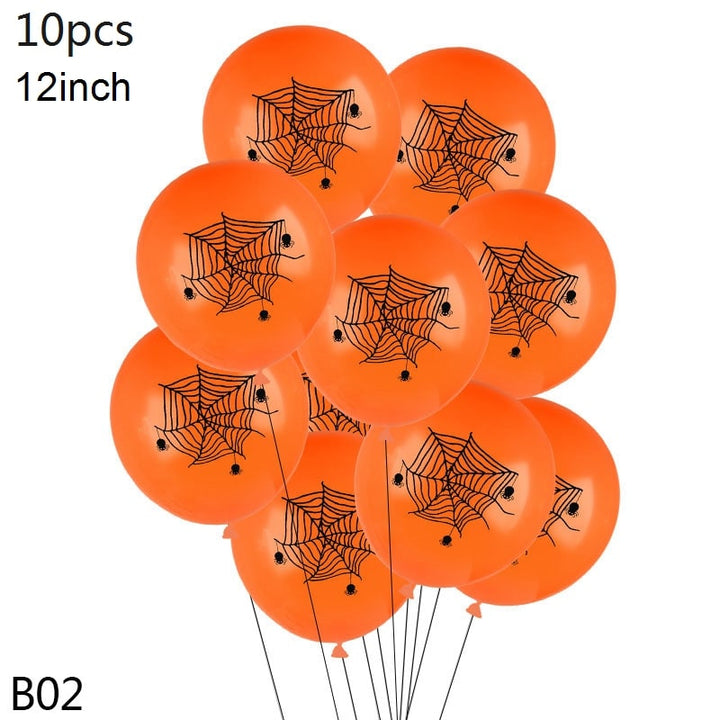 Halloween Balloons Latex Party with Spooky Printed Designs for Decoration Happy Birthday