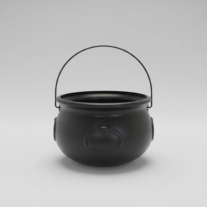 Halloween Cauldron Bucket with Handle for Party Decorations and Trick or Treat