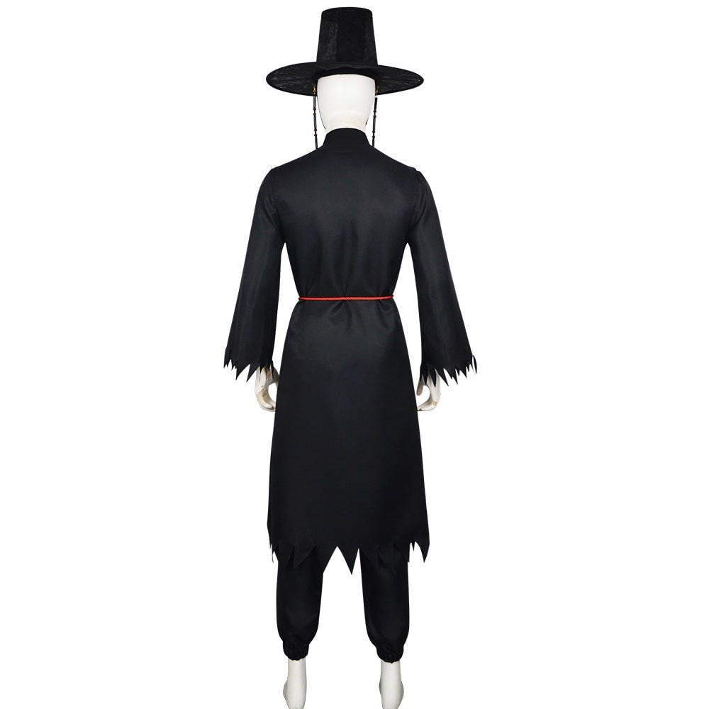 Halloween Cosplay Costume Korean Hanbok with Hat and Accessories Fantasy Set