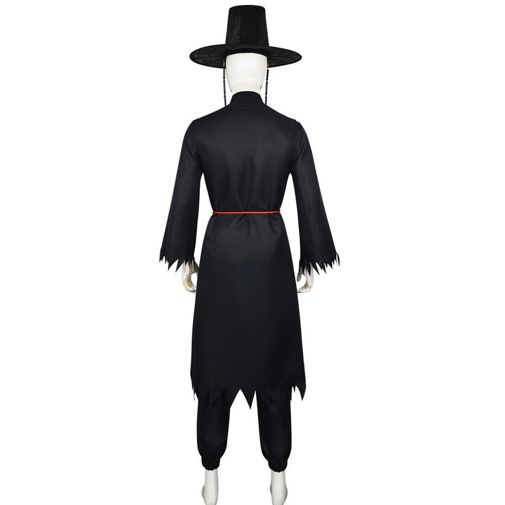 Halloween Cosplay Costume Korean Hanbok with Hat and Accessories Fantasy Set