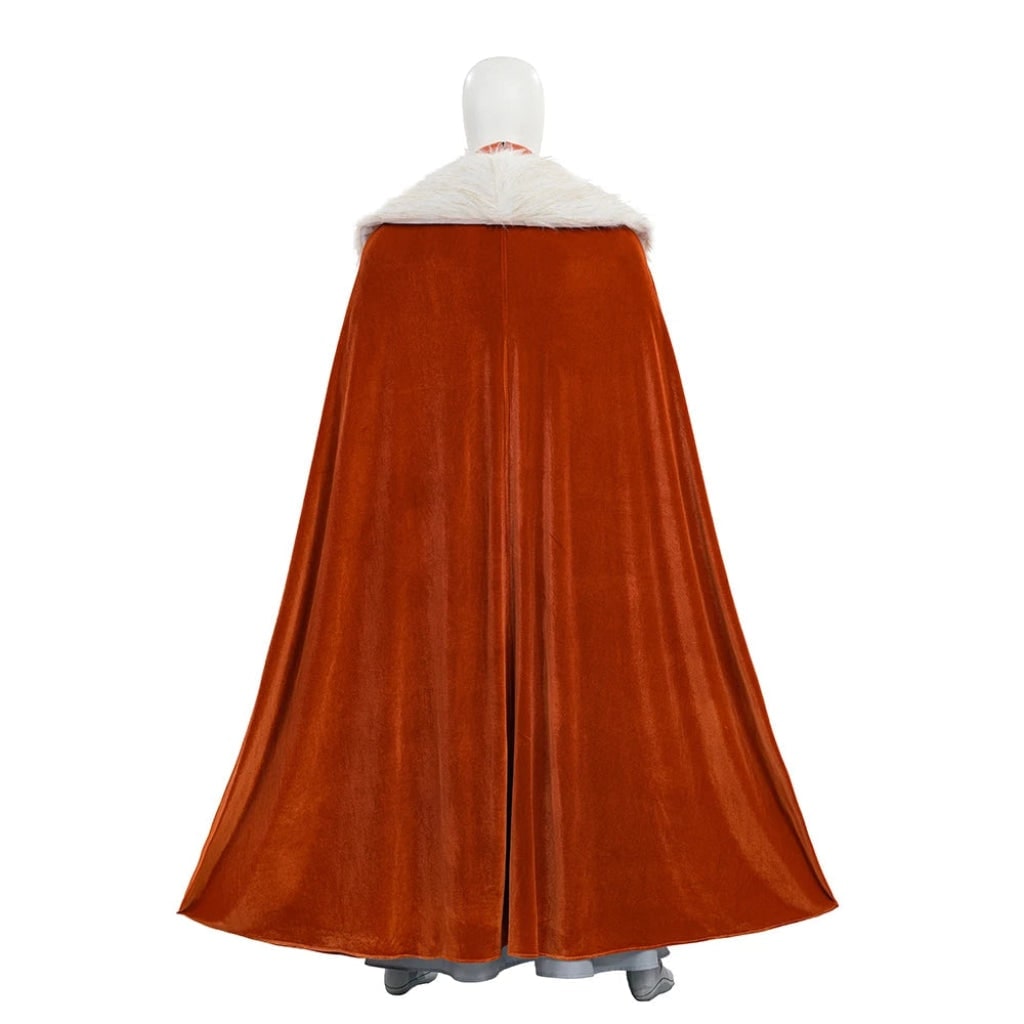 Halloween Cosplay Costume Space Hero with Cape and Sci-Fi Armor Print Anime
