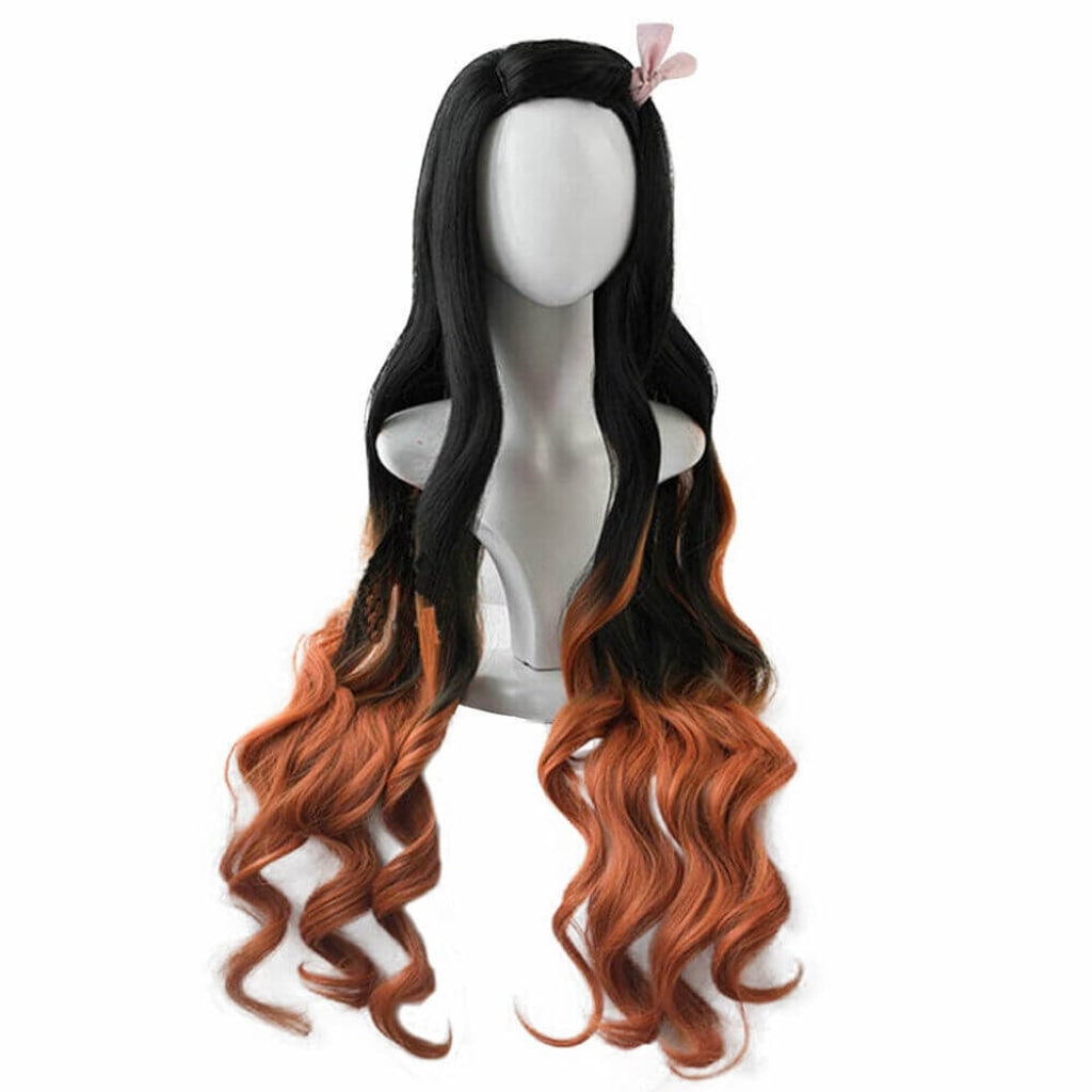 Halloween Cosplay Wig Red Anime Short Layered Synthetic with Blunt Bangs for Party and Costume