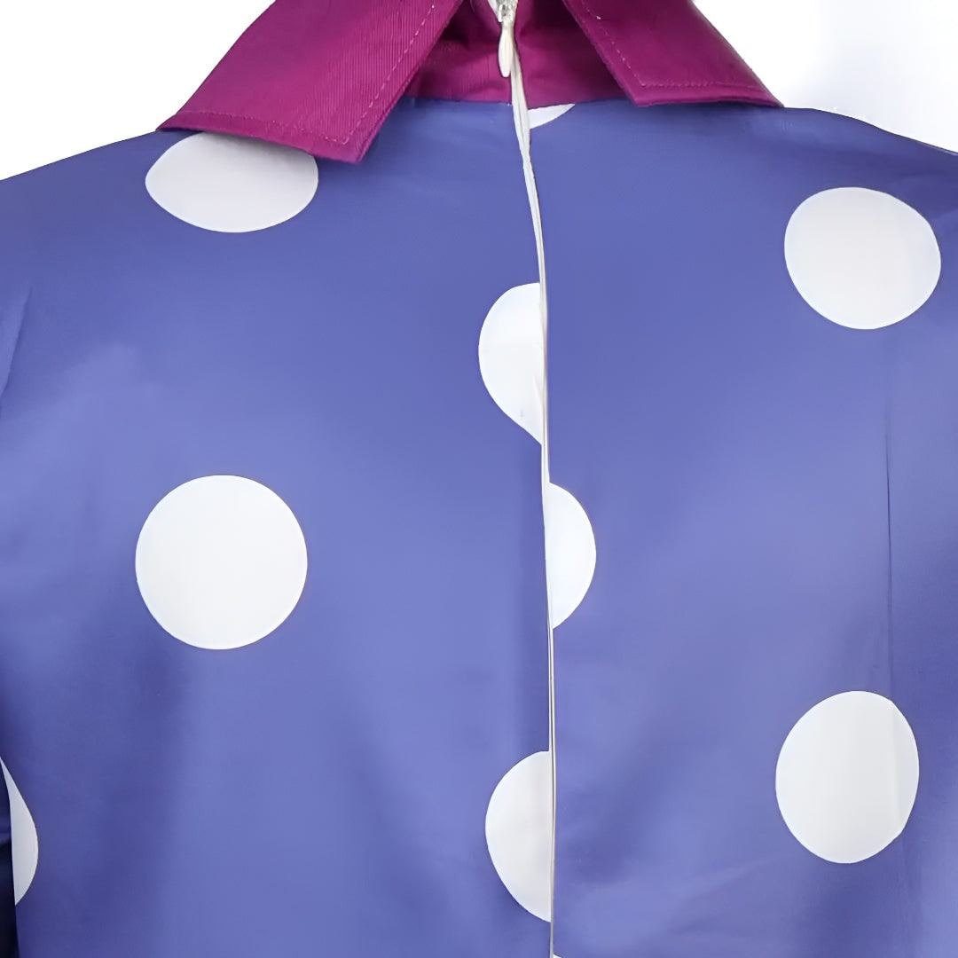 Halloween Costume Cosplay Polka Dot Dress with and Tights