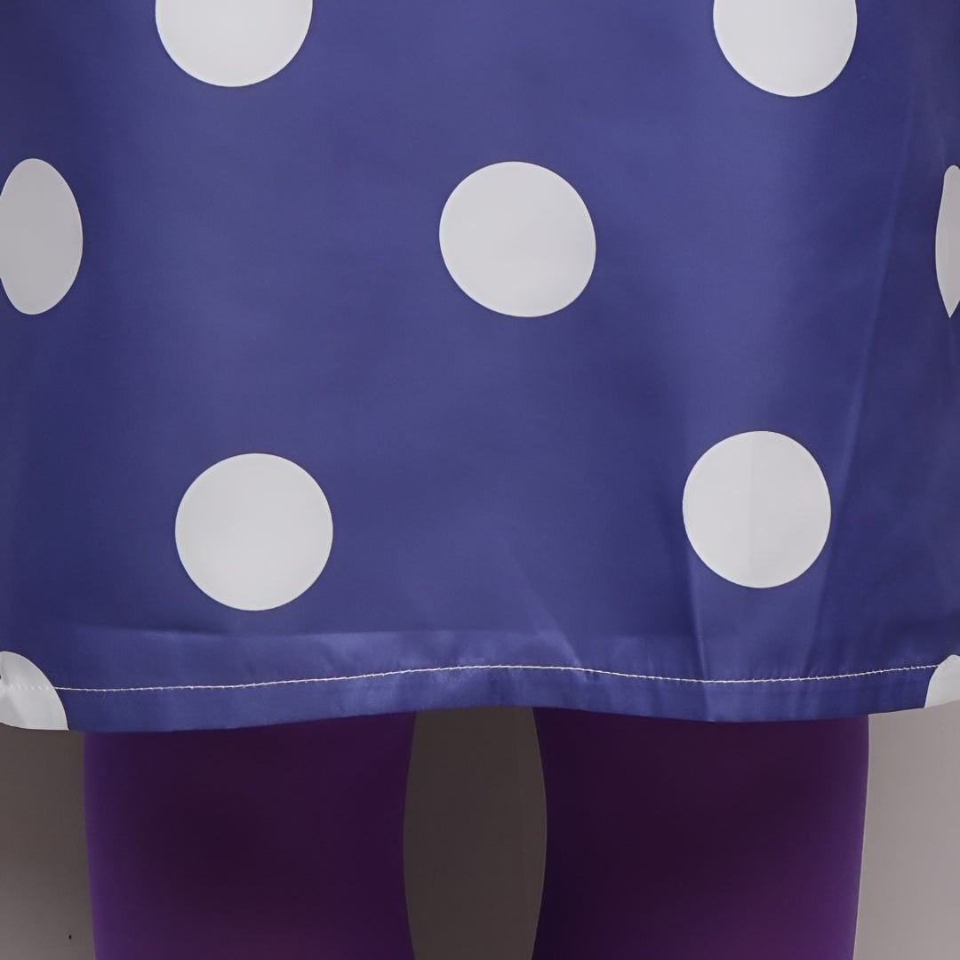 Halloween Costume Cosplay Polka Dot Dress with and Tights