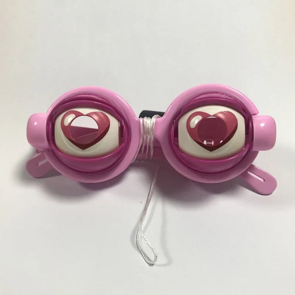 Halloween Crazy Eyes Glasses with Moving Eyelids Novelty Party Eyewear