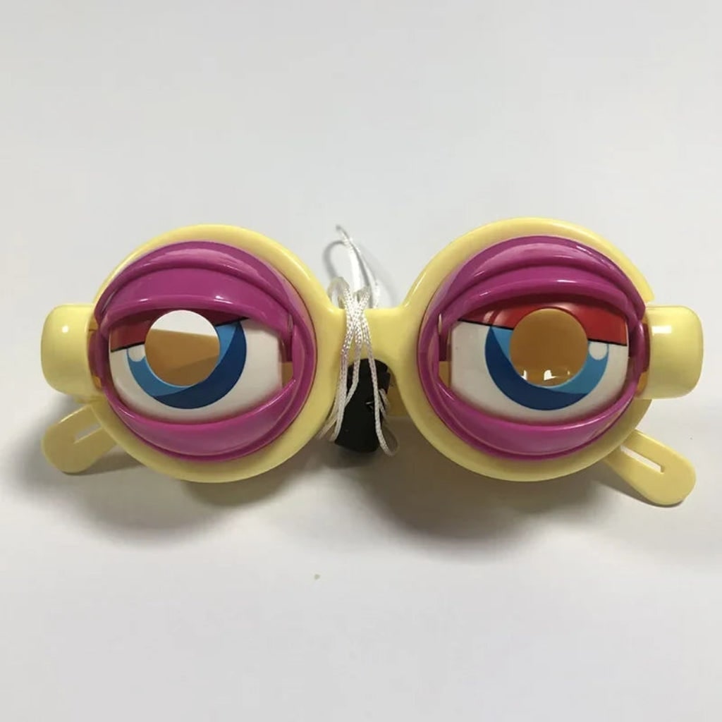 Halloween Crazy Eyes Glasses with Moving Eyelids Novelty Party Eyewear