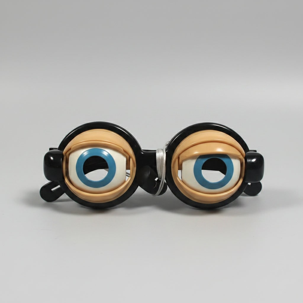 Halloween Crazy Eyes Glasses with String Control Novelty Prank Toy Affordable Prescription