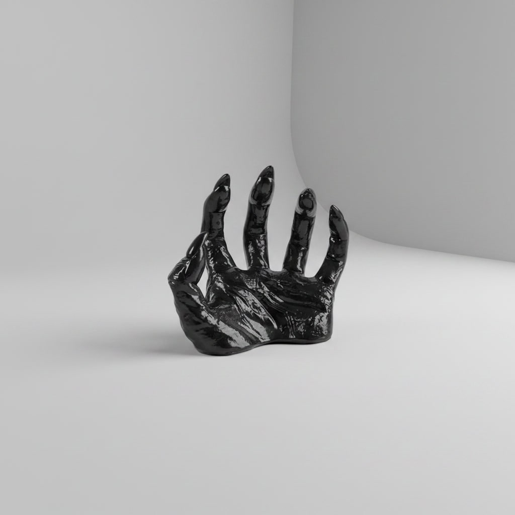 Halloween Creepy Hand Wall Decor Metal Artwork with Candle Holders for Spooky Gothic Decoration