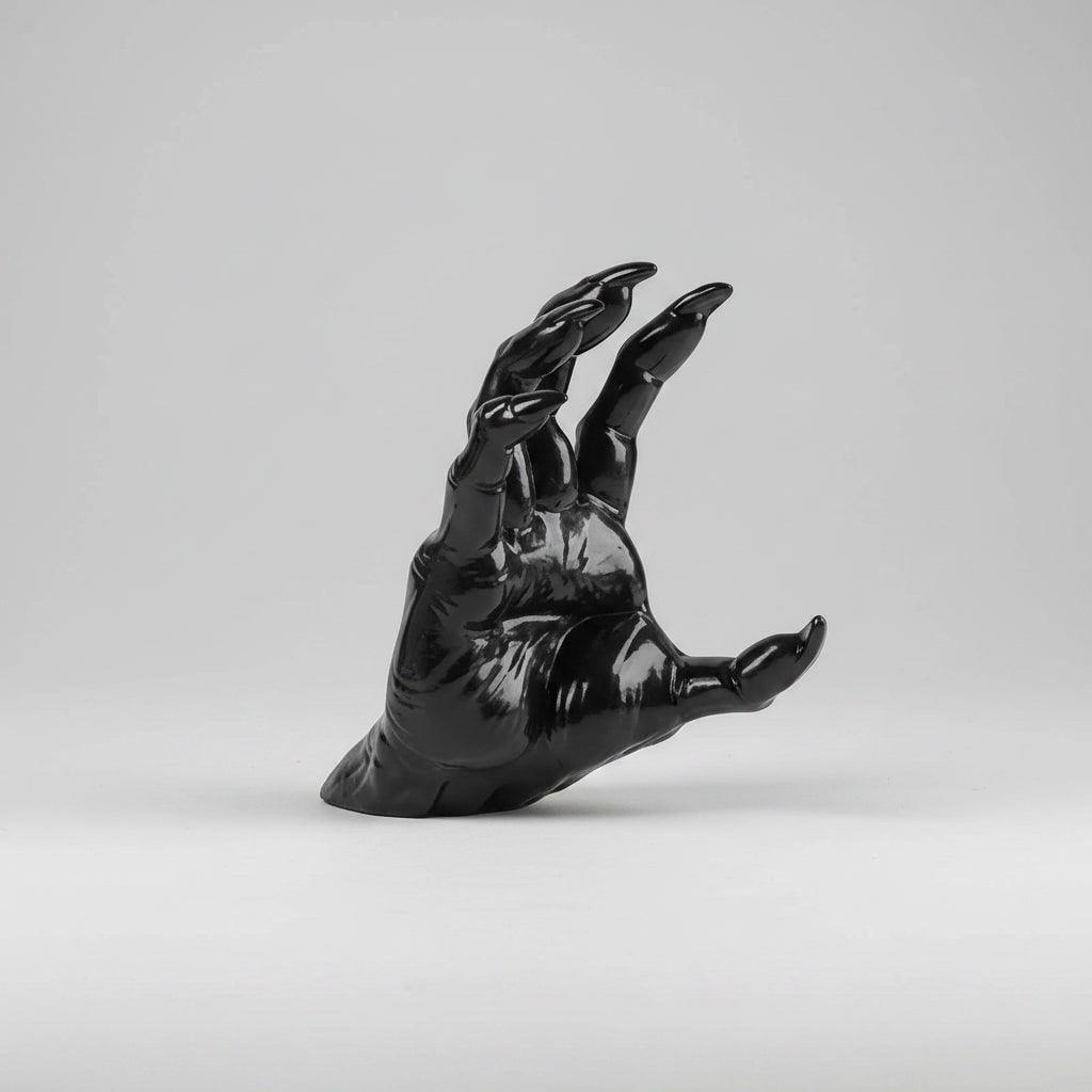 Halloween Creepy Hand Wall Decor Metal Artwork with Candle Holders for Spooky Gothic Decoration