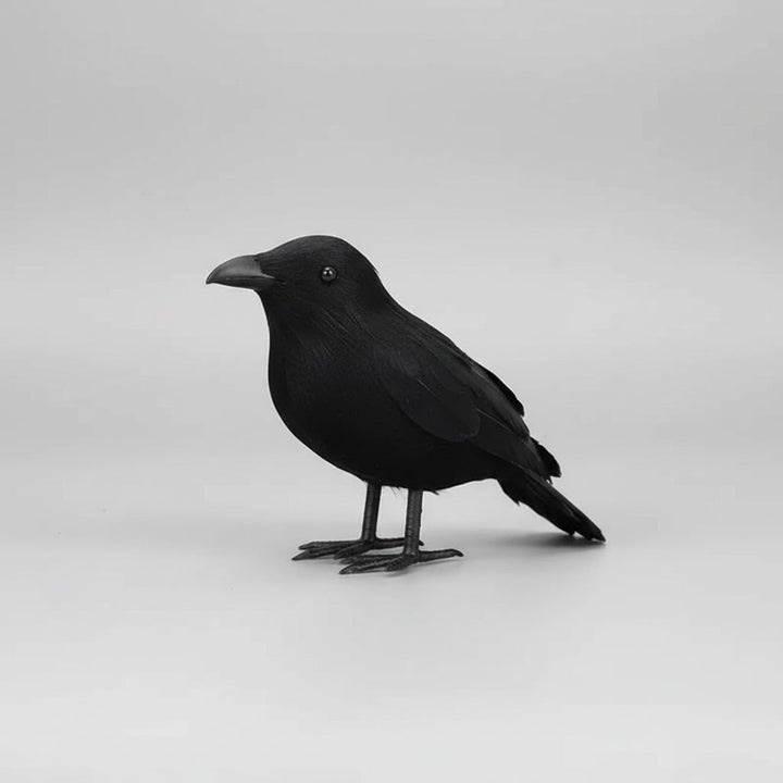 Halloween Crow Decoration Realistic Artificial Prop for Haunted House Party and Yard Display