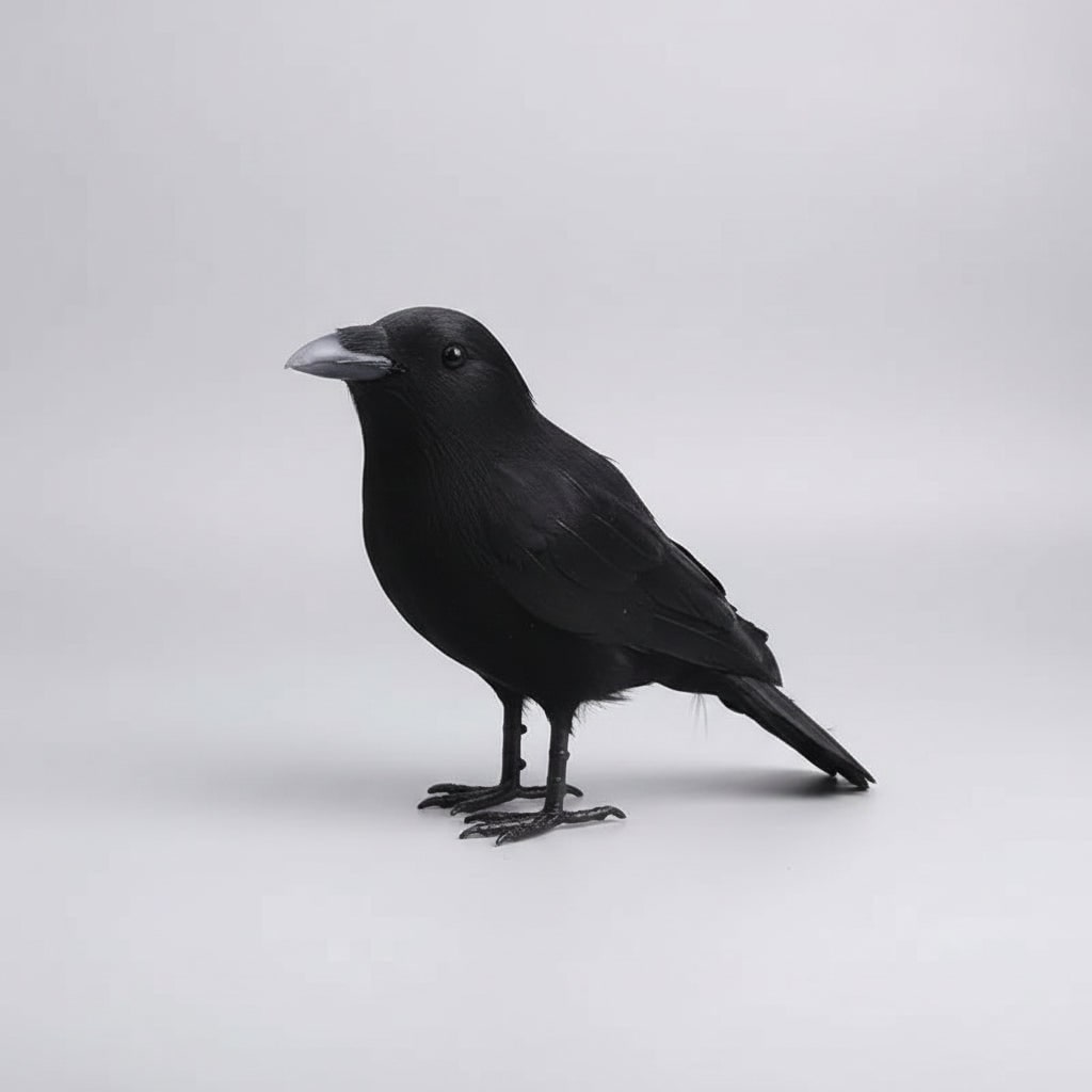 Halloween Crow Decoration Realistic Artificial Prop for Haunted House Party and Yard Display