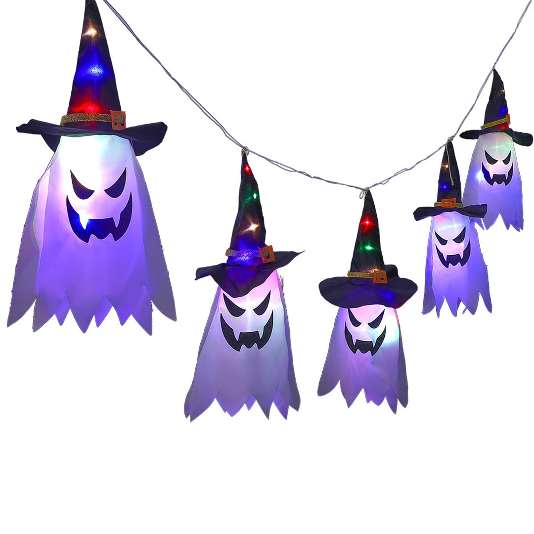 Halloween Decorations Hanging Lights with Lantern LED String Operated for Indoor Outdoor Party
