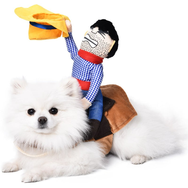 Halloween Dog Costume Funny Novelty with Hooded Design and Step-In Style for Small Human