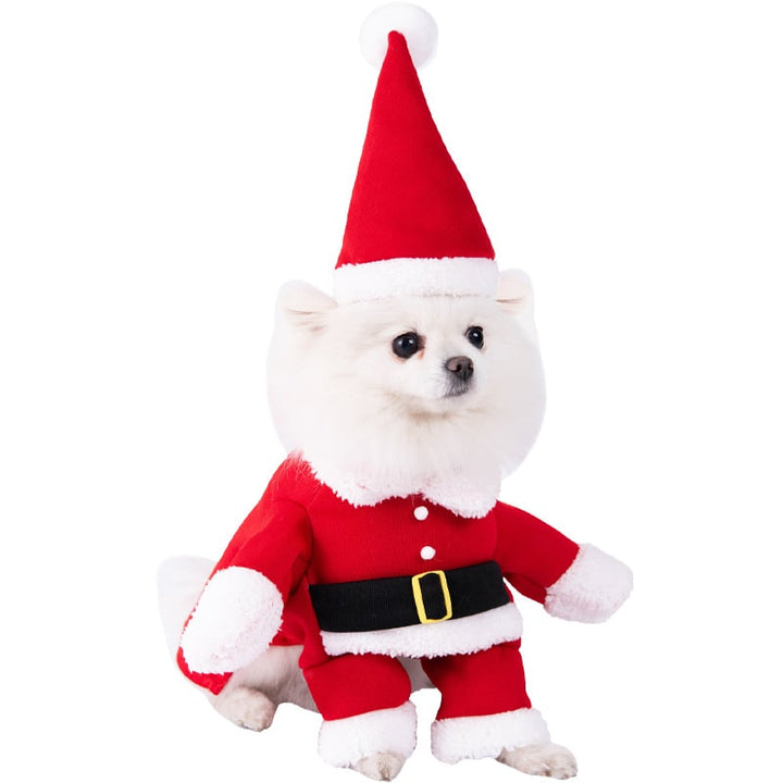 Halloween Dog Costume Funny Novelty with Hooded Design and Step-In Style for Small Human