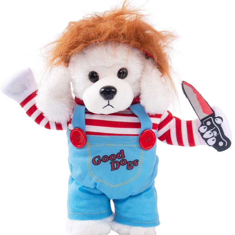 Halloween Dog Costume Funny Novelty with Hooded Design and Step-In Style for Small Human