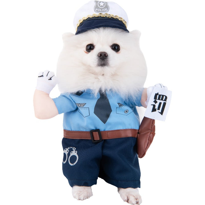 Halloween Dog Costume Funny Novelty with Hooded Design and Step-In Style for Small Human