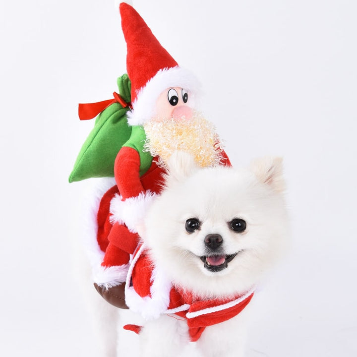Halloween Dog Costume Funny Novelty with Hooded Design and Step-In Style for Small Human