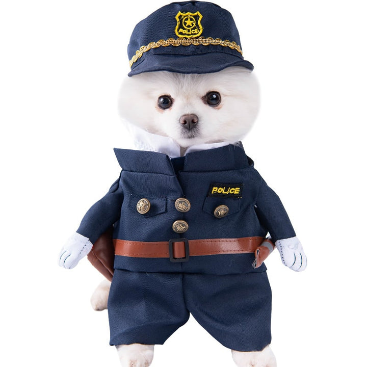 Halloween Dog Costume Funny Novelty with Hooded Design and Step-In Style for Small Human