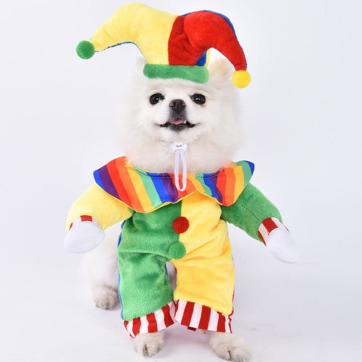 Halloween Dog Costume Funny Novelty with Hooded Design and Step-In Style for Small Human