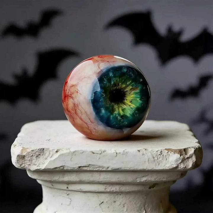 Halloween Eyeball Decoration with Display Stand for Witch Party and Front Door Decor