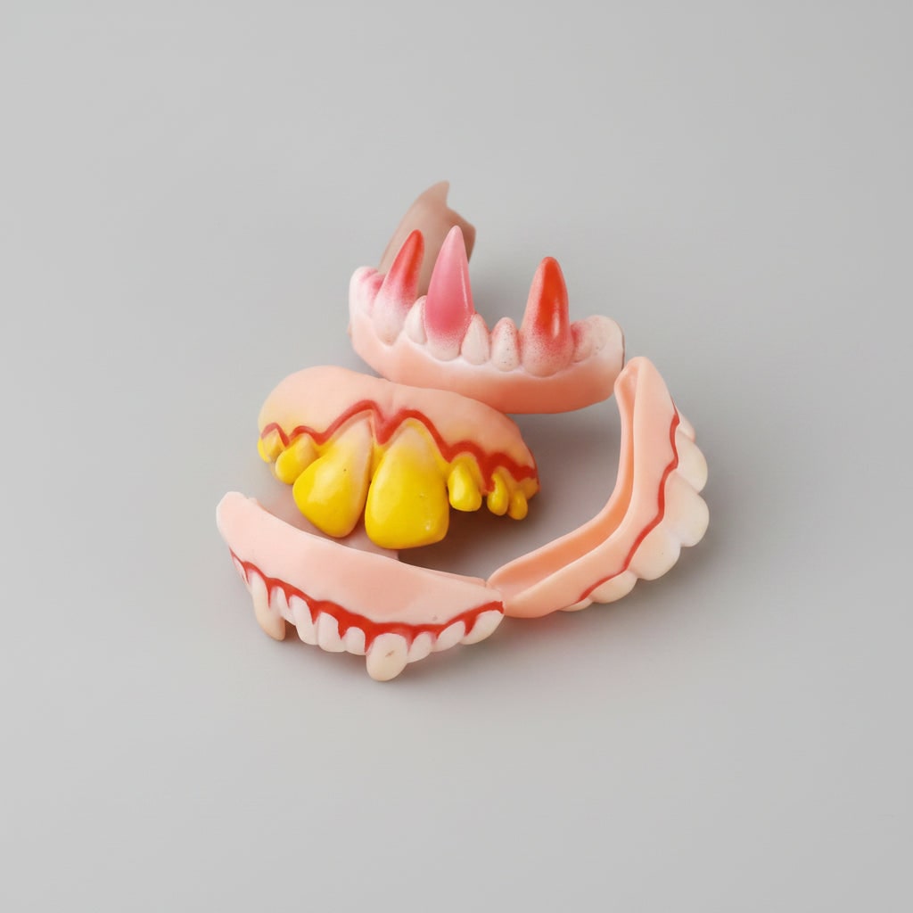 Halloween Fake Teeth Partials and Vampire Fangs Costume Accessories for Party Flippers