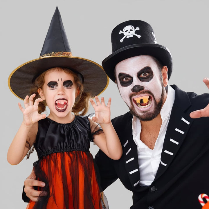 Halloween Fake Teeth Partials and Vampire Fangs Costume Accessories for Party Flippers