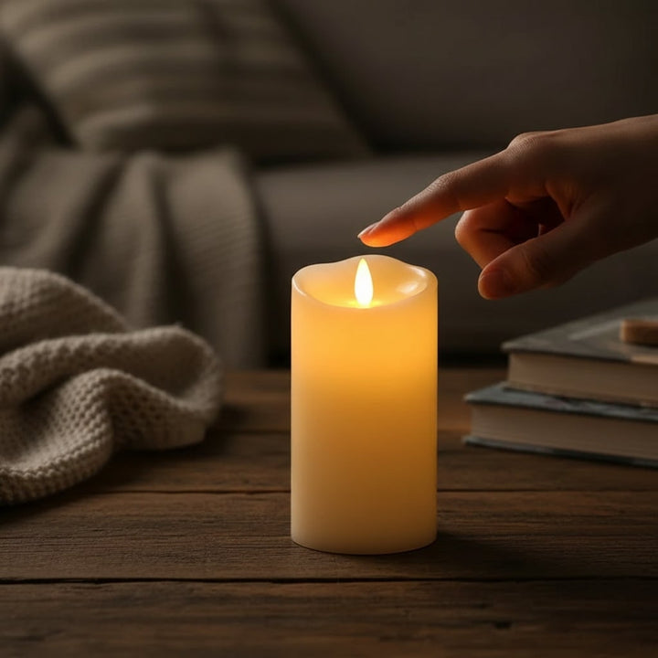 Halloween Flameless Battery Operated Fake Candles with Flickering LED Tea Lights