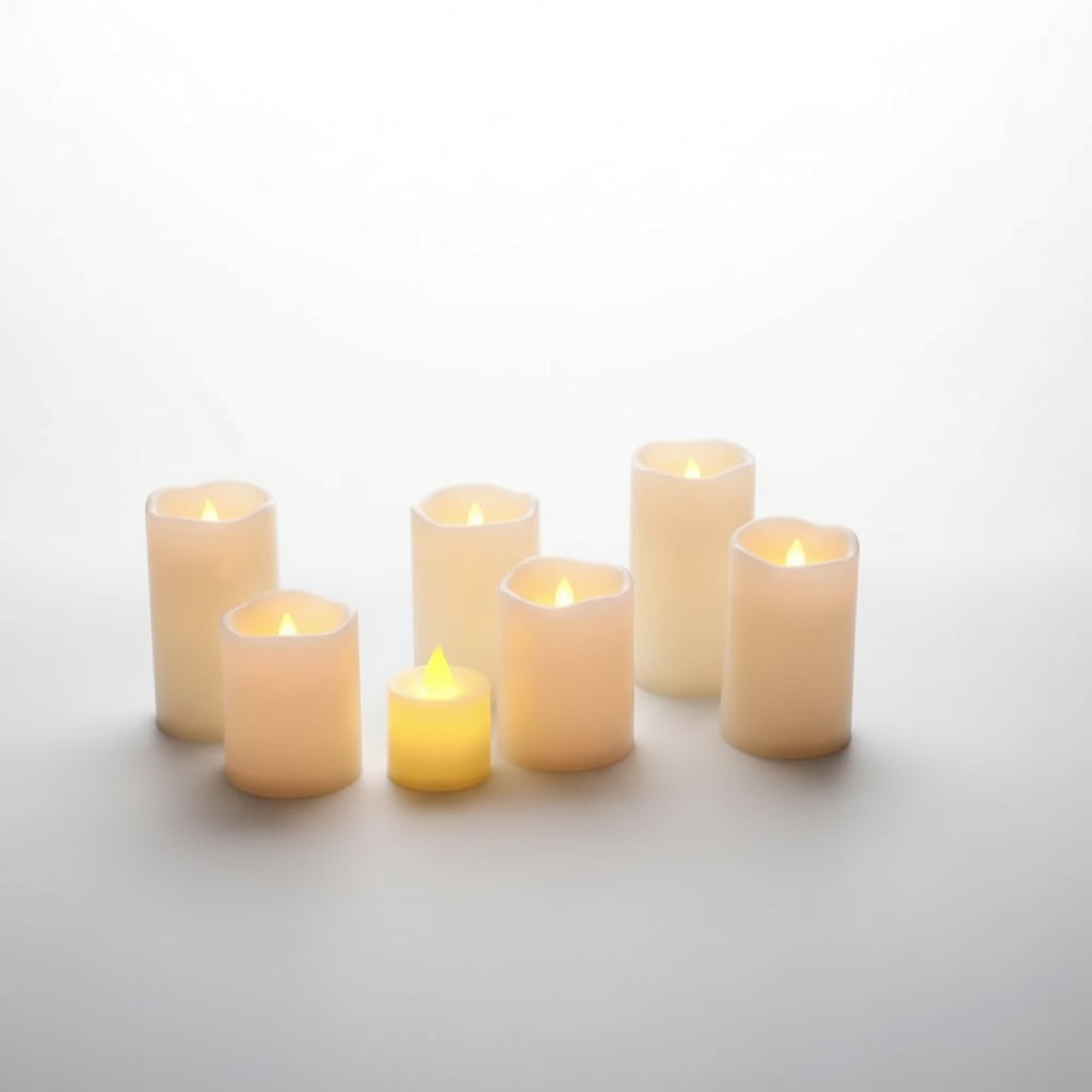Halloween Flameless LED Candles Battery Operated Tea Lights and Pillar for Decoration