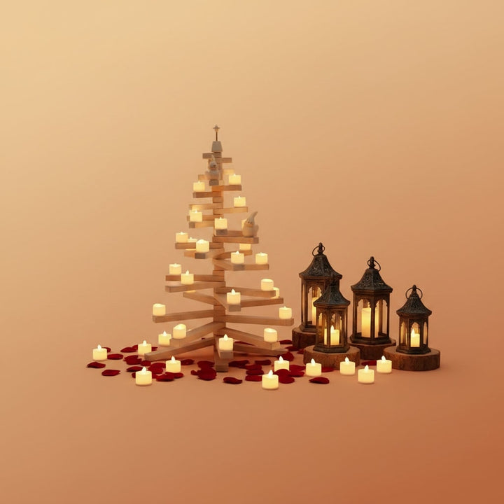 Halloween Flameless LED Tea Light Candles Battery Operated Flickering for Party Decoration