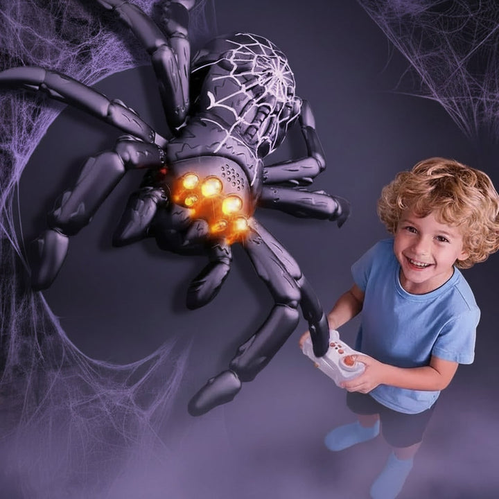 Halloween Foam Climbing Blocks Wall Toy Remote Control Spider and Lizard with LED Eyes for Play