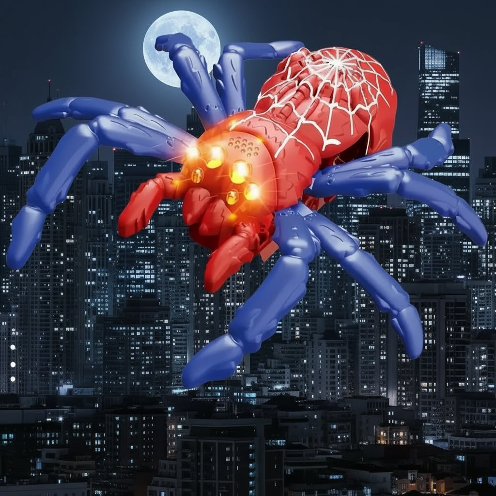 Halloween Foam Climbing Blocks Wall Toy Remote Control Spider and Lizard with LED Eyes for Play