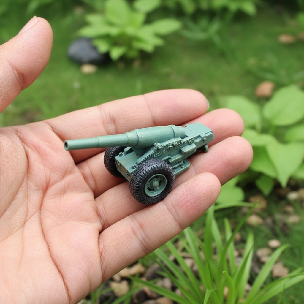 Halloween Garden Gnome Figurine and Cannon Resin Statue Set with Funny Smoking Design