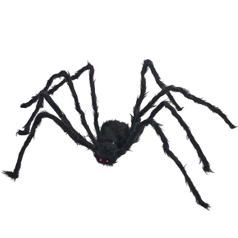 Halloween Giant Spider Decoration with Web for Outdoor Yard Party Prop