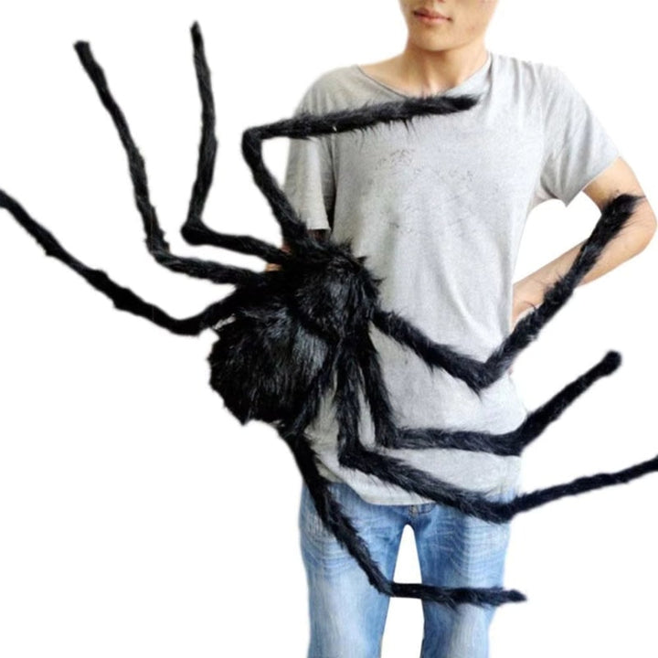 Halloween Giant Spider Decoration with Web for Outdoor Yard Party Prop