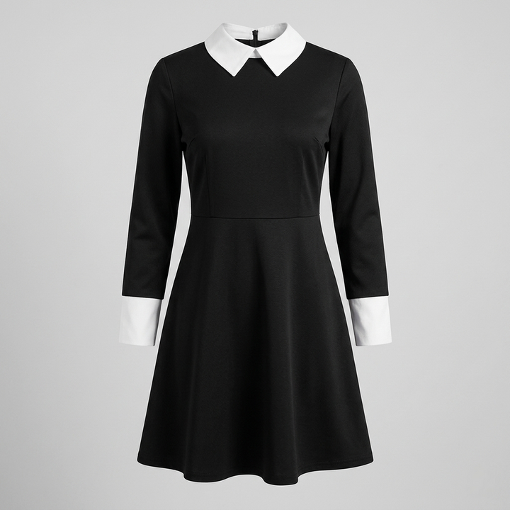 Halloween gothic schoolgirl Family Costume Outfit with Braided and Pointed Collar