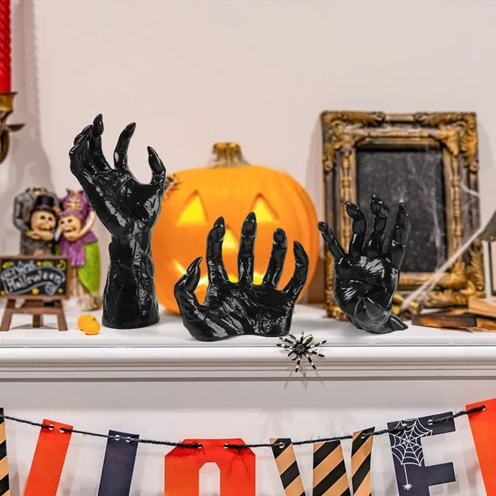 Halloween Gothic Wall Decor 3D Hand Candle Holders for Bathroom Dining Room Kitchen