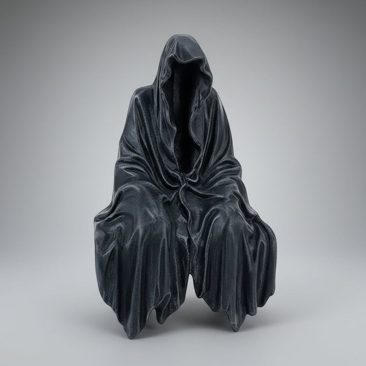 Halloween Grim Reaper Statue Spooky Gothic Resin Decoration for Haunted House