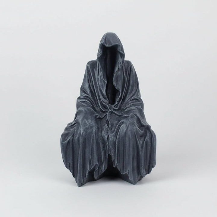 Halloween Grim Reaper Statue Spooky Gothic Resin Decoration for Haunted House