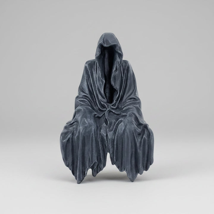 Halloween Grim Reaper Statue Spooky Gothic Resin Decoration for Haunted House