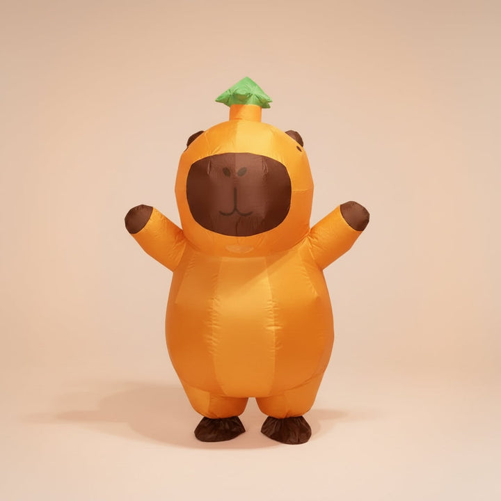 Halloween Inflatable Capybara Costume with Blower Fan and Mesh Face Window