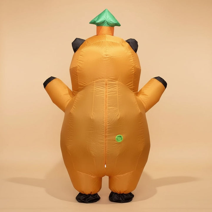 Halloween Inflatable Capybara Costume with Blower Fan and Mesh Face Window
